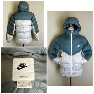 M's Nike Windrunner Primaloft Storm Fit Hooded Puffer Jacket Storm Grey S $350